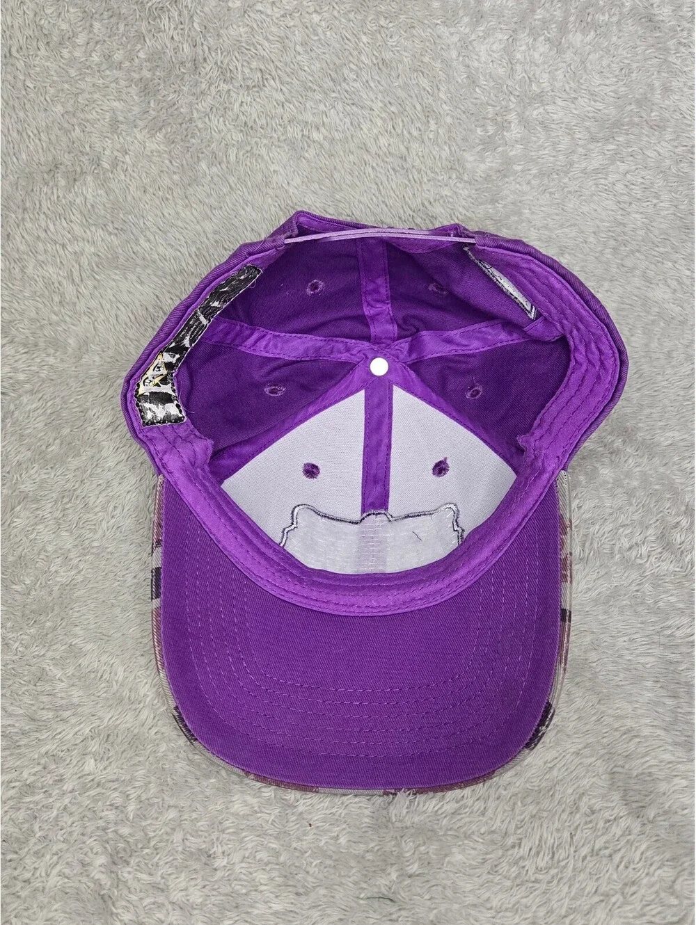 Monster Jam Grave Digger Racing Purple Camo Snapback Hat Cap Adjustable